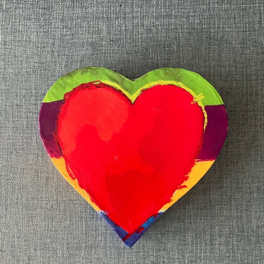 Colorful Heart Shaped Box